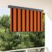 Maison Exclusive - Rolgordijn, orange et brun, 180 x 250 cm, tissu et aluminium