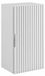 3xE living Armoire de salle de bain, suspendu, mi-hauteur, blanc, poignées argentées, 35 x 27 x 68 cm