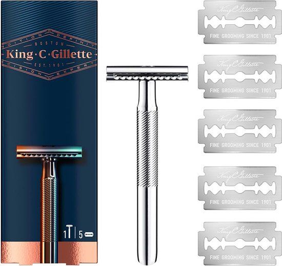 King C Gillette Scheerapparaat Onderdelen (6 stuks) - Zilver