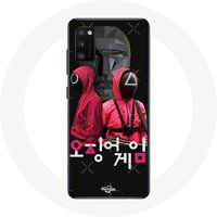 Maniacase Etui voor Samsung Galaxy S20 plus Inktvis Game Display soldaten maskers Koreaans logo