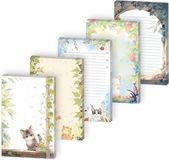 Merkloos Navulpapier A5 - Losbladig papier - Plannen en notities - Aquarel katten design - 100 vellen - Meerkleurig