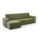ECOMMERC3 Chaise longue-bankhoes voor linkerarm, rugleuning 240 cm, bekleding chaise longue, groen, zacht, 100% Made in Spain