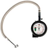 D3T Distribution Manomètre Pression des pneus Manomètre universel Argent/Blanc/Noir