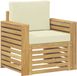 vidaXL Tuinbank Set Polyester Wit