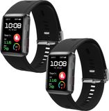 kwmobile horlogebandje geschikt voor Huawei Watch D polsband - Smartwatch bandje van TPU - Activity tracker horloge band in zwart