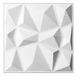 Art3d Panneaux muraux 3D motif diamant - Blanc 30 x 30 cm (Lot de 33)