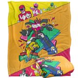 Power Rangers Deken, 152 x 127 cm Saved By The Megazord Silky Touch, superzachte plaid