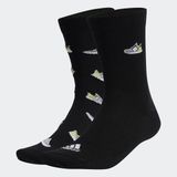 adidas Sportswear Run x Ultraboost Shoe Love Graphic Sokken 2 Paar - Unisex - Zwart - 49-51