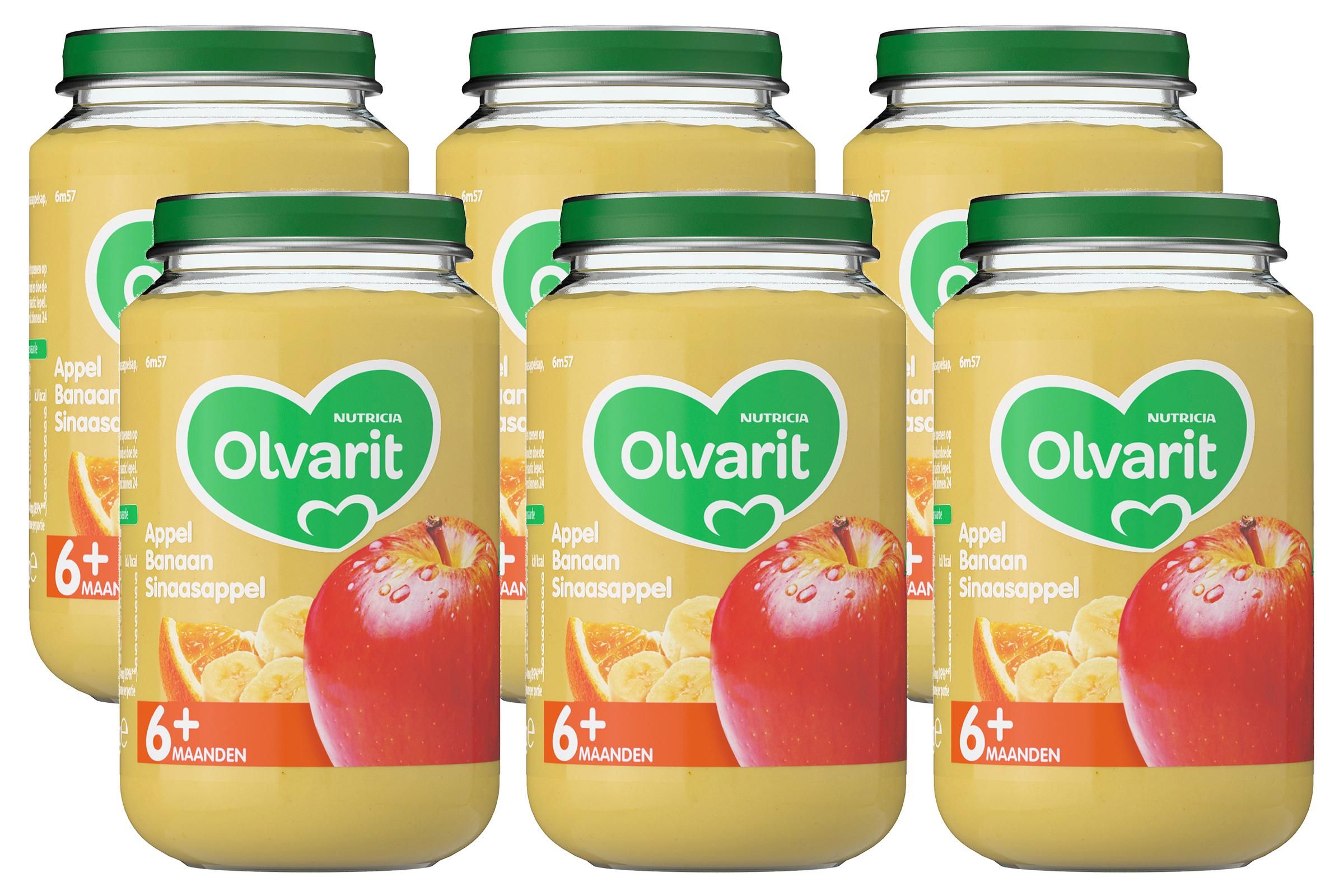 Olvarit 6m+ Appel Banaan Sinaasappel - 8591119002198