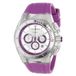 TechnoMarine Cruise Original TM-110067 Dameshorloge – 40 mm – Zilverkleurige Wijzerplaat – Paarse Silicone Band