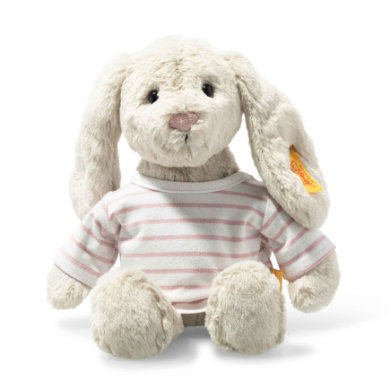 Steiff Konijntje Hoppie lichtgrijs met T-shirt, 26 cm