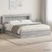 Maison Exclusive Lit double exclusif avec rangement et tête de lit en bois imitation chêne Sonoma, dimensions 200 x 200 cm