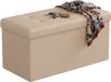 Merkloos Zitbank met opbergruimte - beige