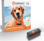 Weenect GPS-tracker pour chien, Weenect XS, localisation en temps réel, portée illimitée, modèle compact, Black Edition 2023