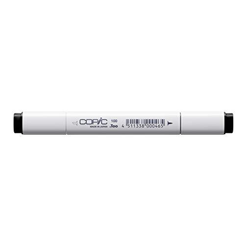 Copic Classic Marker type - 100, zwart, professionele lay-outmarker, op alcohol, met een brede en een fijne punt.