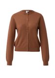 QS Gebreid vest cognac