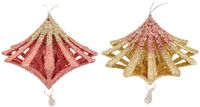 Kurt S. Adler Plastic rosegoud ui bengelen 2A ornament