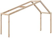 vidaXL Kinderbedhuisje 203x80,5x142 cm massief grenenhout