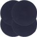 vidaXL Placemats - 4 stuks - Rond - 38 cm - Katoen - Effen - Marineblauw