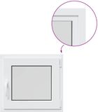 vidaXL - Kelderraam - RISOR - 60 x 50 cm - PVC en Glas
