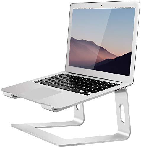 Orionstar Laptopstandaard aluminium laptop riser compatibel met notebookcomputer(10~15,6 inch), Apple Mac MacBook Air Pro, HP, Dell, Lenovo, Samsung, Acer, afneembare ergonomische notebookstandaard, Zilver