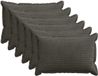 vidaXL - Kussensloop - 6 stuks - Antraciet - 50 x 80 cm - Corduroy