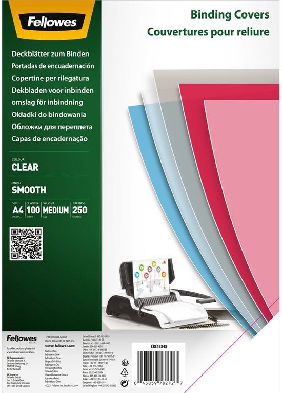 Fellowes Bindkaften 5384601 A4 (100 Stuks)