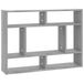 VidaXL Étagère murale 75x16x55 cm bois traité gris chêne sonoma