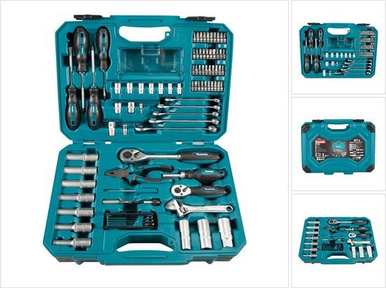 Makita E-08458 Handgereedschapset 87-delig In kunststof koffer