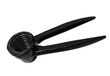 Fackelmann Notenkraker & schroefdop opener KNAX, notenkraker en champagnetang, robuuste dekselopener met 2-in-1 functie (kleur: zwart), hoeveelheid: 1 stuk