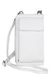 AmbraModa GLX21 multifunctionele mobiele telefoontas voor dames, schoudertas, portemonnee van echt leer, geschikt voor mobiele telefoons tot 6,5 inch