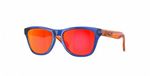 Oakley Frogskins XXS Crystal Blue/Prizm Ruby Kinderen Zonnebril
