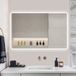 SensaHome Miroir de salle de bain de luxe avec éclairage LED - Dimmable - Miroir mural - Miroir de salle de bain/maquillage - 60 x 80 CM