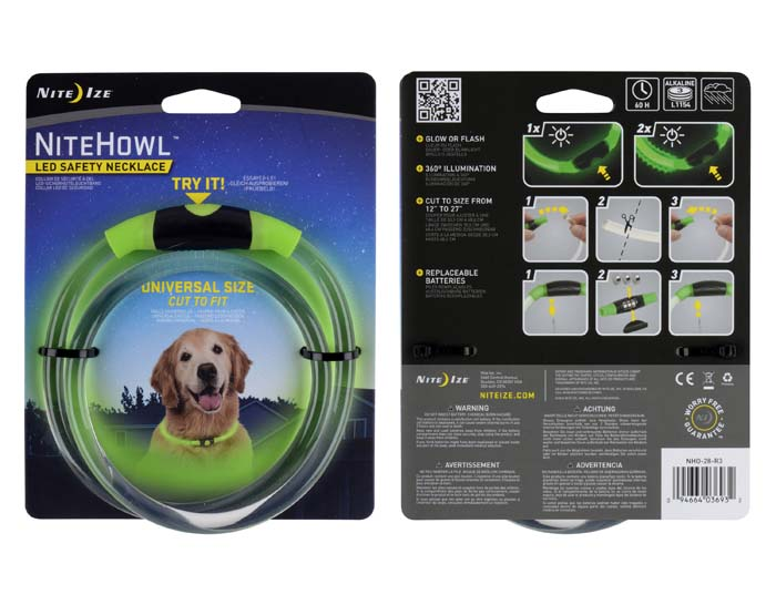 Nite Ize NITEHOWL LED SAFETY NECKLACE - Groen - NHO-28-R3