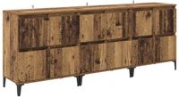 vidaXL Dressoirs, 3 stuks, oud hout, 60 x 35 x 70 cm