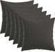 vidaXL Coussins d'appoint Heerlen 6 pièces Anthracite 35 x 35 cm Tissu