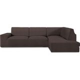 ECOMMERC3 Chaiselong bankovertrek voor de rechter rugleuning, ademend en slijtvast, chaise long, bruin, eenvoudig aan te brengen en aan te passen