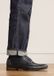 Manfield Heren Zwarte Leren Veterschoenen Maat 44