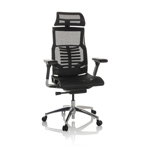 hjh OFFICE DYNAFIT II Ergonomische bureaustoel met flexibele lendensteun, zwart
