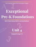 Pre-K Workbook: Unit 4 | A Structured Kindergarten Readiness Program with Phonics, Math, Tracing, and Thinking Skills for Ages 3–