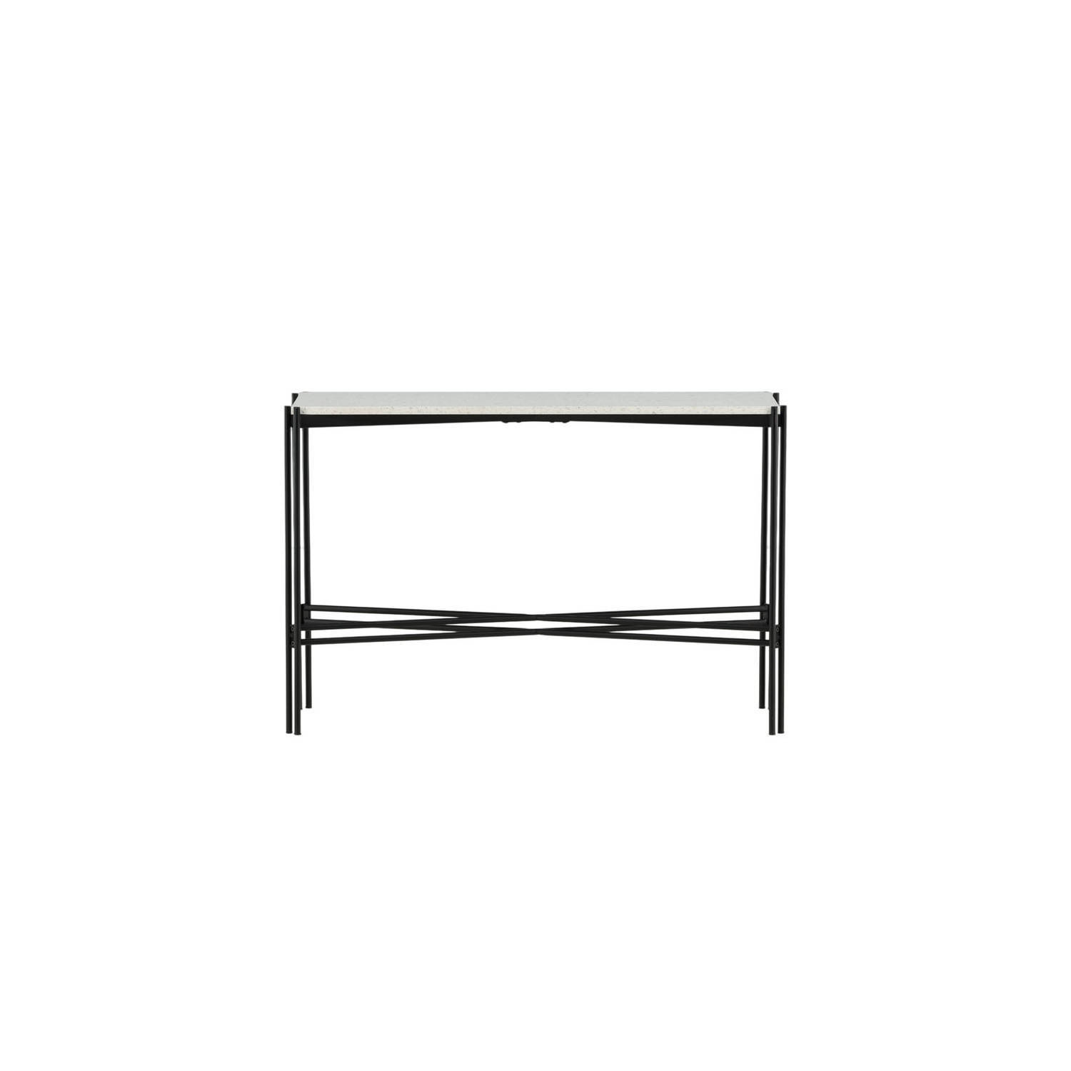 Venture Home Razzia Side Table 110 * 30 * 75 White Terazzo/Black