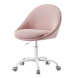 JOYFURNOS Chaise de bureau pivotante rose