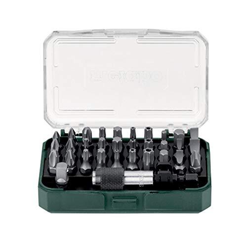 Metabo Bit Box 32-delig LC, 626697000 (met magnetische bithouder 60 mm, adapter, lengte 25 mm, S 2-bits, torx-stamper, bits van chroom-vanadium-staal)