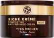 Yves Rocher Riche Crème Antirimpel nachtverzorging, regenererende anti-aging crème met olie van 1000 rozen voor intensieve celregeneratie, 50 ml