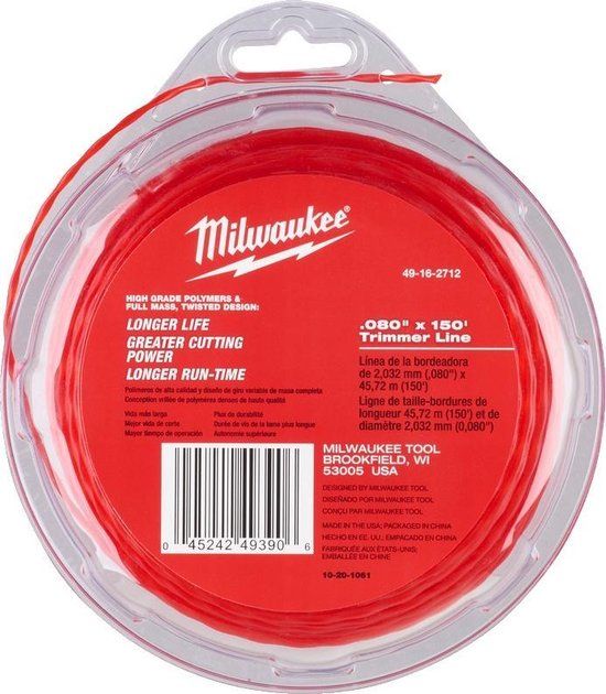Milwaukee 49162712 Trimmer Draad 2mm x 45m - 0045242493906