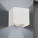 ORION LED-Außenwandleuchte Cube-S, weiß, Metall, Bewegungsmelder