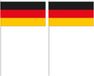 Merkloos / Sans marque Duitsland Zwaaivlaggetje - 50x - 24 cm - papier - handvlaggetje - landen versiering - vlag