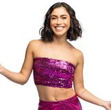 Boland - Top Sparkle roze (M/L)