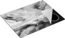 Chefcare Inductie Beschermer Abstracte Kunst - Dromenland - Zwart Wit - 70x55 cm