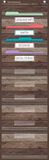 Donker Hout Ontwerp 10 Pocket File Opslag Pocket Chart, 14" x 58"